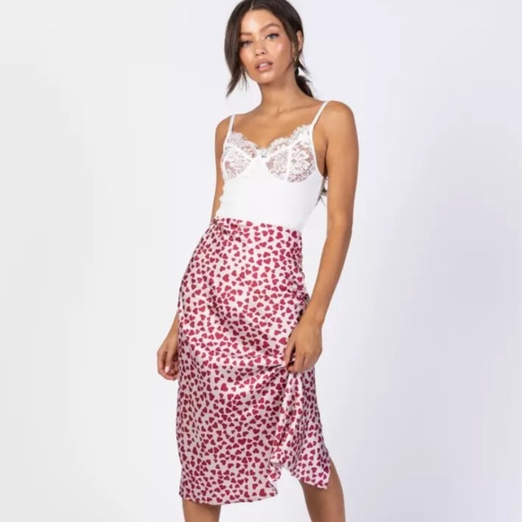 Princess Polly Dresses & Skirts - Heart Midi Skirt